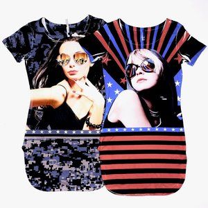 Long Fitted Designed Tees